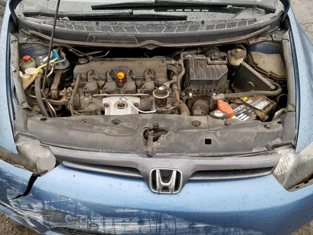 2HGFG12928H571845 - 2008 HONDA CIVIC EXL BLUE photo 7