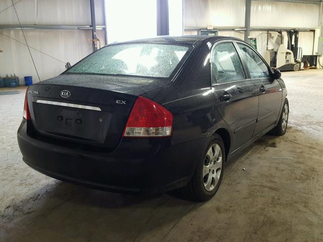 KNAFE121875396390 - 2007 KIA SPECTRA EX BLACK photo 4