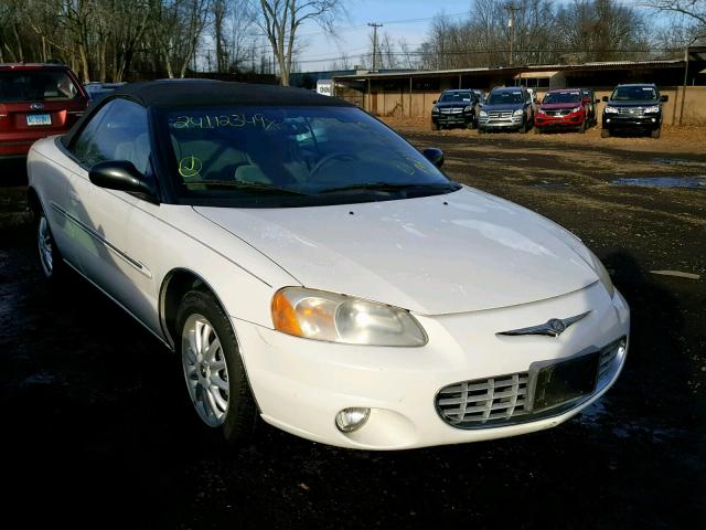 1C3EL55R12N140988 - 2002 CHRYSLER SEBRING LX WHITE photo 1