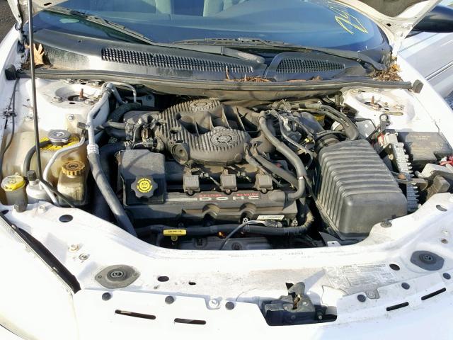 1C3EL55R12N140988 - 2002 CHRYSLER SEBRING LX WHITE photo 7