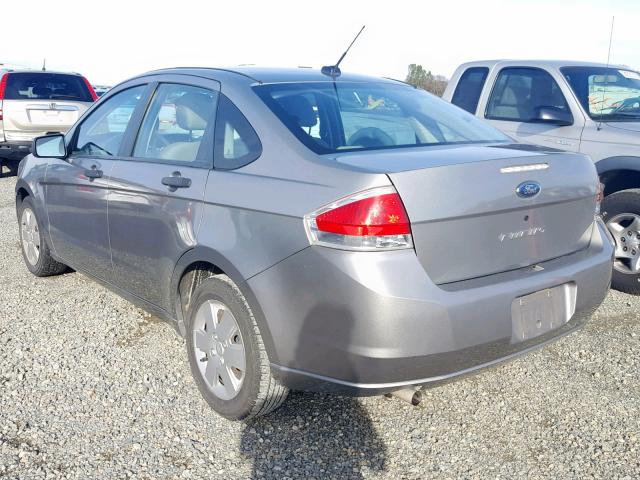 1FAHP34N88W139605 - 2008 FORD FOCUS S/SE GRAY photo 3