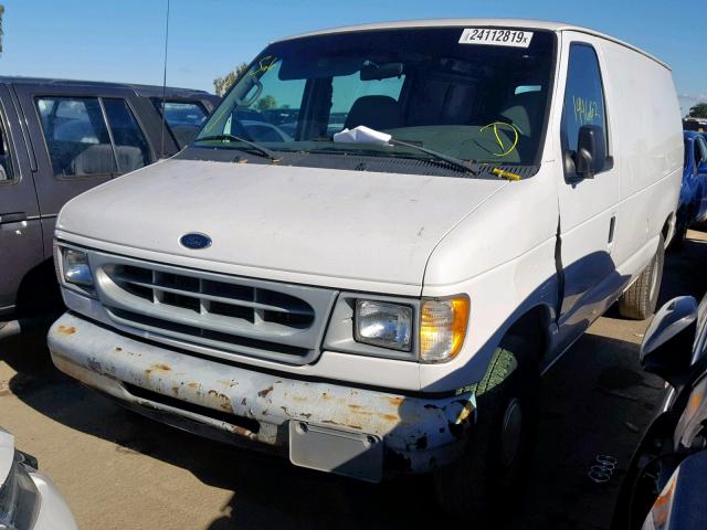 1FTRE14281HA69645 - 2001 FORD EC VAN 250 WHITE photo 2