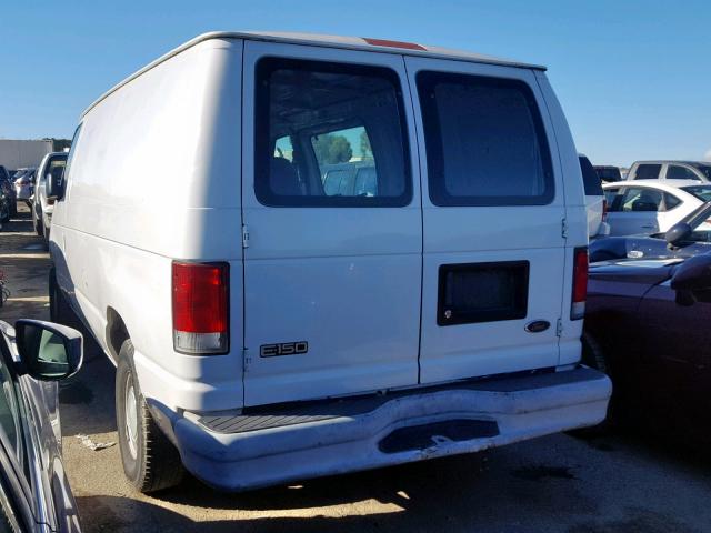 1FTRE14281HA69645 - 2001 FORD EC VAN 250 WHITE photo 3