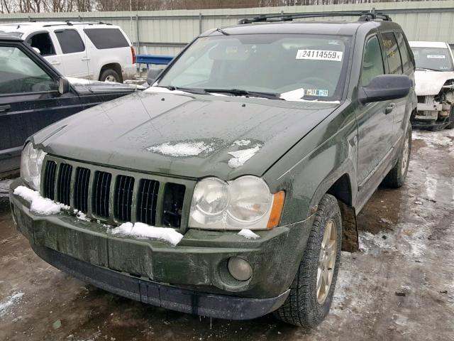 1J8HR48P47C540406 - 2007 JEEP GRAND CHER GREEN photo 2