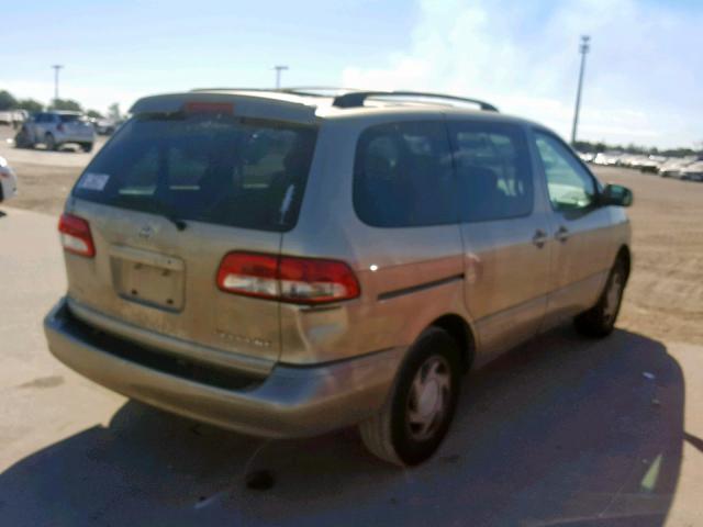 4T3ZF13C51U387983 - 2001 TOYOTA SIENNA LE BEIGE photo 4