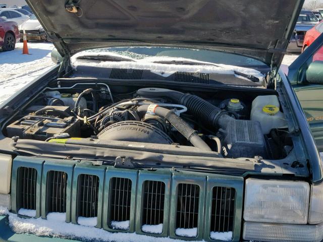 1J4GZ78Y1VC737876 - 1997 JEEP GRAND CHER GREEN photo 7