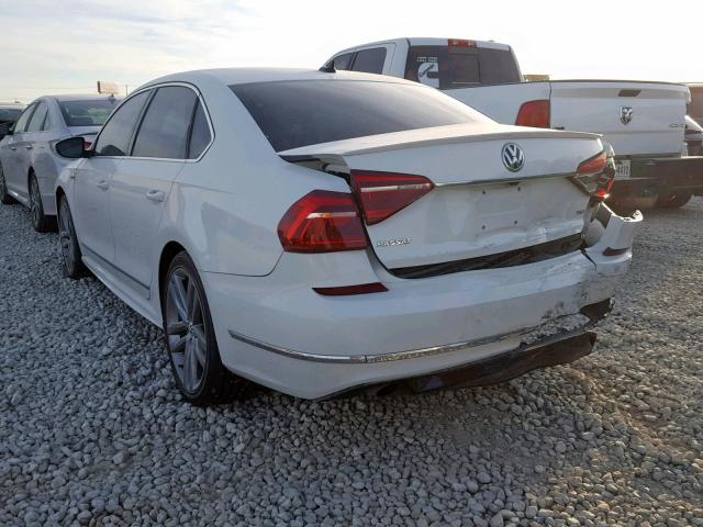 1VWDT7A34HC058372 - 2017 VOLKSWAGEN PASSAT R-L WHITE photo 3