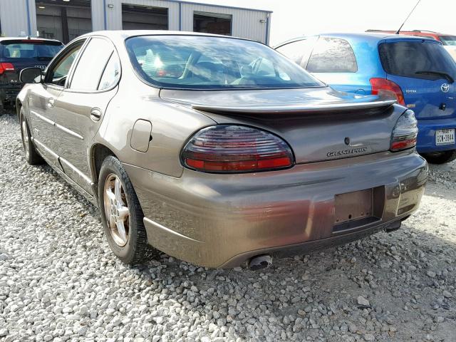 1G2WR5211YF290314 - 2000 PONTIAC GRAND PRIX BROWN photo 3