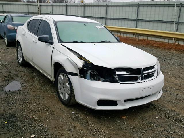 1B3BD4FB5BN608178 - 2011 DODGE AVENGER EX WHITE photo 1