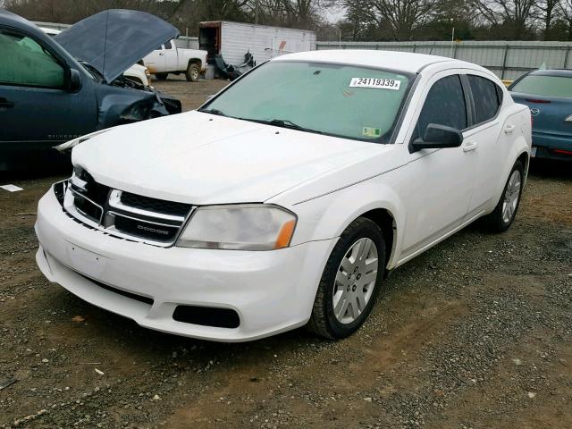 1B3BD4FB5BN608178 - 2011 DODGE AVENGER EX WHITE photo 2