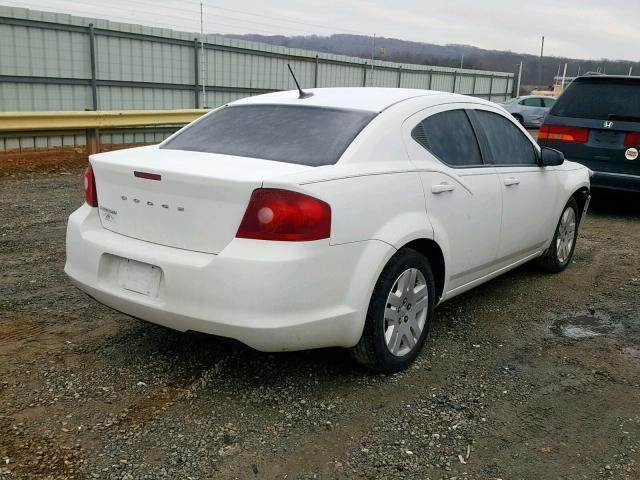 1B3BD4FB5BN608178 - 2011 DODGE AVENGER EX WHITE photo 4