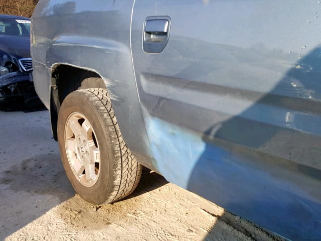 2HJYK16596H532711 - 2006 HONDA RIDGELINE BLUE photo 9