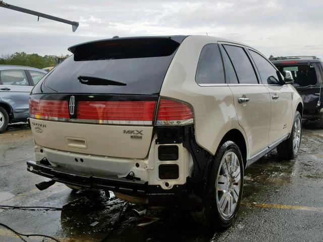 2LMDU88C68BJ07079 - 2008 LINCOLN MKX CREAM photo 4