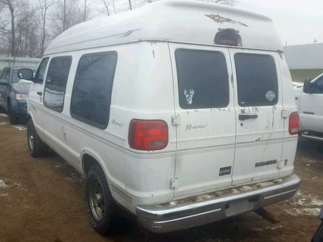 2B6HB11Y3YK171914 - 2000 DODGE RAM VAN B1 WHITE photo 3