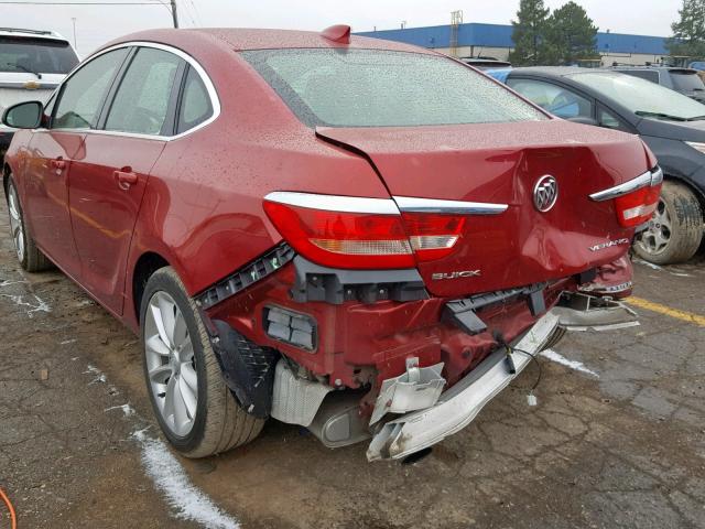 1G4PR5SK4F4170097 - 2015 BUICK VERANO CON RED photo 3