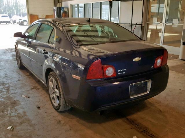 1G1ZH57B494180781 - 2009 CHEVROLET MALIBU 1LT BLUE photo 3