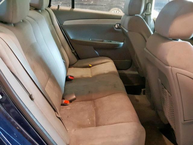 1G1ZH57B494180781 - 2009 CHEVROLET MALIBU 1LT BLUE photo 6