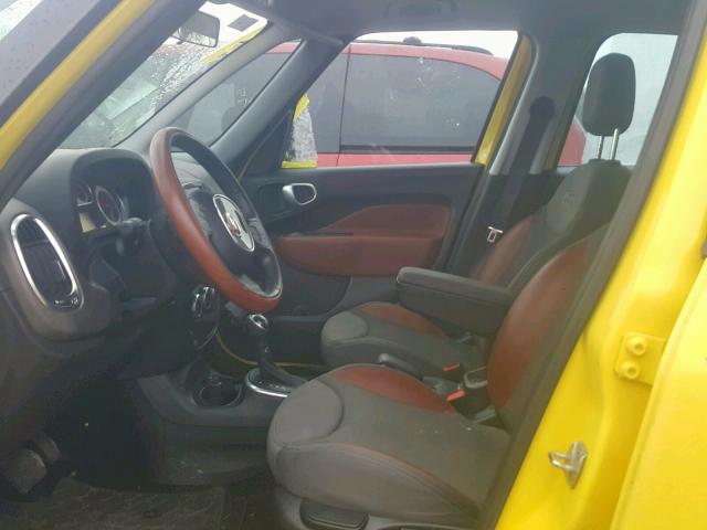 ZFBCFADH5EZ020557 - 2014 FIAT 500L TREKK YELLOW photo 5