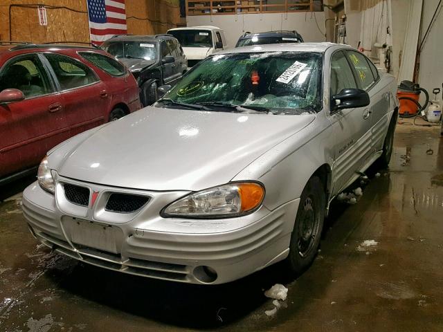 1G2NE52T11M536093 - 2001 PONTIAC GRAND AM S SILVER photo 2