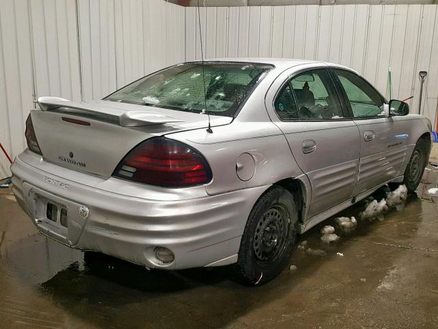 1G2NE52T11M536093 - 2001 PONTIAC GRAND AM S SILVER photo 4