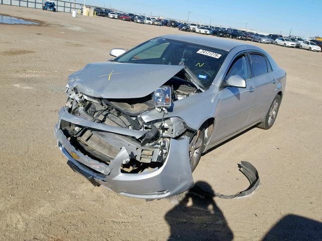 1G1ZC5E01CF285385 - 2012 CHEVROLET MALIBU 1LT ვერცხლისფერი ფოტო 2