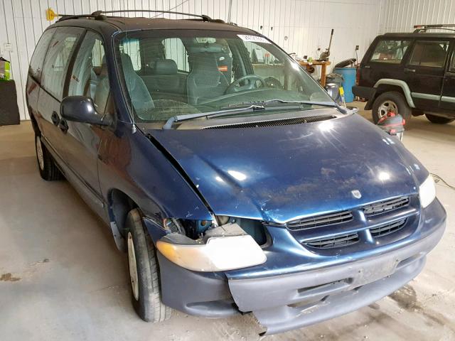 2B4GP24R6YR720674 - 2000 DODGE GRAND CARA BLUE photo 1