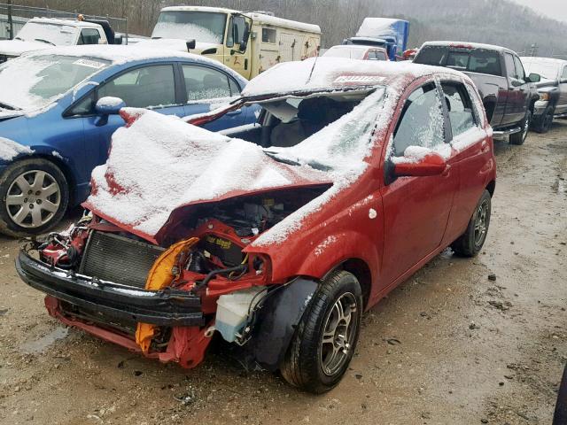 KL1TD66656B592922 - 2006 CHEVROLET AVEO BASE Rot Foto 2
