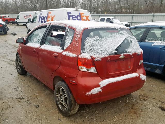 KL1TD66656B592922 - 2006 CHEVROLET AVEO BASE Rot Foto 3