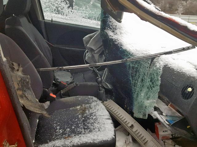 KL1TD66656B592922 - 2006 CHEVROLET AVEO BASE Rot Foto 5