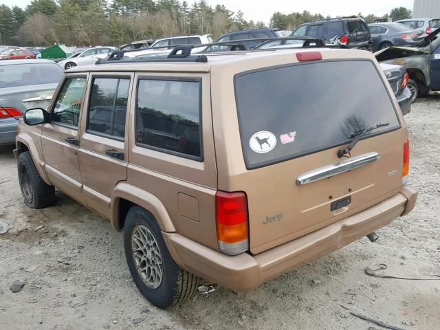 1J4FT68S5YL150569 - 2000 JEEP CHEROKEE L GOLD photo 3