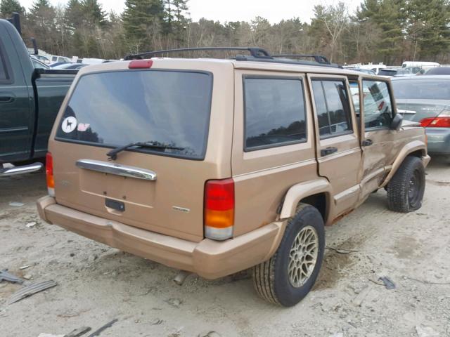 1J4FT68S5YL150569 - 2000 JEEP CHEROKEE L GOLD photo 4