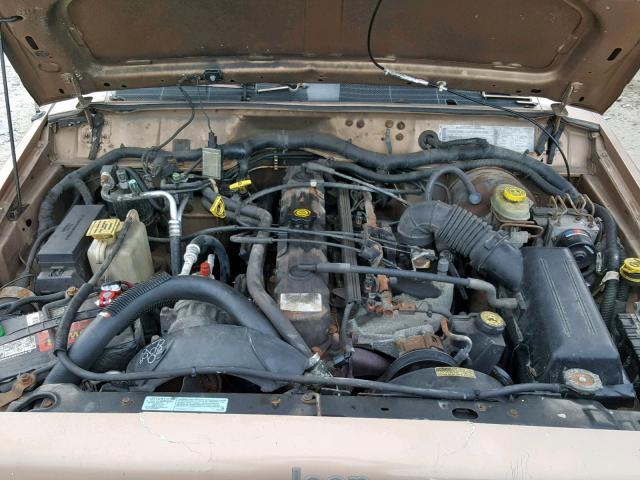 1J4FT68S5YL150569 - 2000 JEEP CHEROKEE L GOLD photo 7