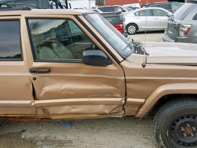 1J4FT68S5YL150569 - 2000 JEEP CHEROKEE L GOLD photo 9