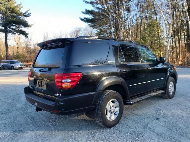 5TDZT38A42S077225 - 2002 TOYOTA SEQUOIA LI BLACK photo 3