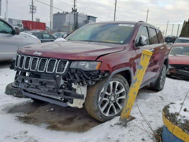 1C4RJFBG2JC269795 - 2018 JEEP GRAND CHER BURGUNDY photo 2