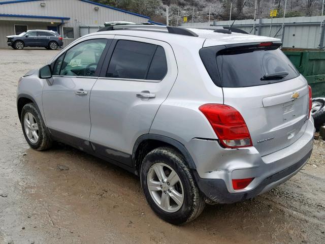 KL7CJPSB6HB240121 - 2017 CHEVROLET TRAX 1LT SILVER photo 3