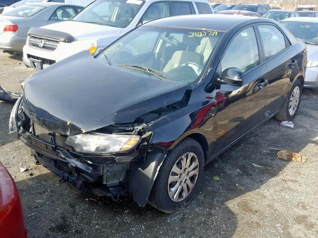 KNAFU4A21C5633908 - 2012 KIA FORTE EX BLACK photo 2