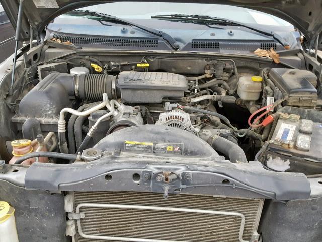 1D7HW42N85S140249 - 2005 DODGE DAKOTA SLT GRAY photo 7