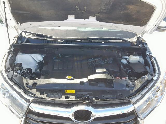 5TDDKRFH6FS146678 - 2015 TOYOTA HIGHLANDER WHITE photo 7