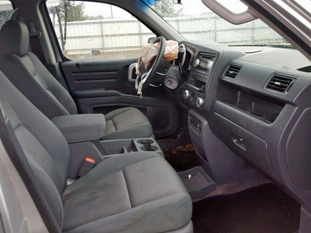 2HJYK16478H529638 - 2008 HONDA RIDGELINE SILVER photo 5