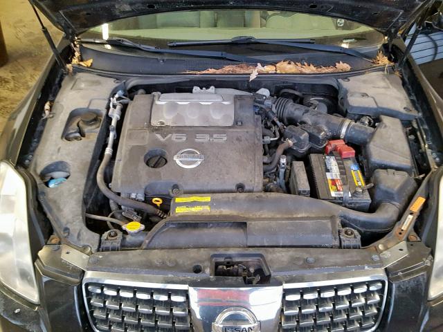 1N4BA41E84C900761 - 2004 NISSAN MAXIMA SE BLACK photo 7