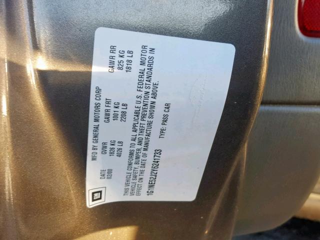 1G1NE52J2Y6241733 - 2000 CHEVROLET MALIBU LS ოქროსფერი ფოტო 10