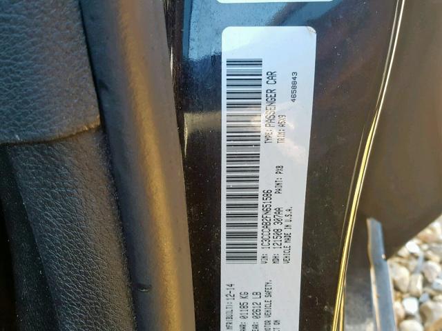 1C3CCCAB2FN651586 - 2015 CHRYSLER 200 LIMITE BLACK photo 10