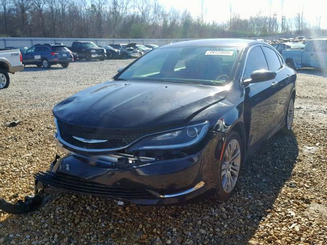 1C3CCCAB2FN651586 - 2015 CHRYSLER 200 LIMITE BLACK photo 2