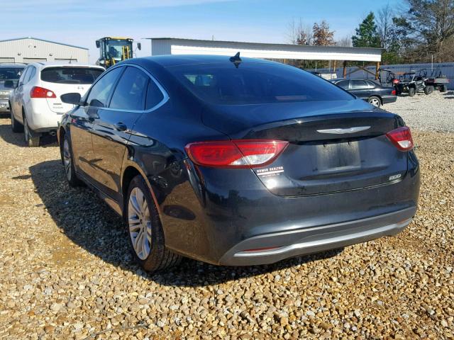 1C3CCCAB2FN651586 - 2015 CHRYSLER 200 LIMITE BLACK photo 3