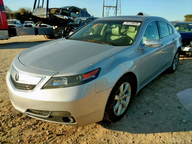 19UUA8F50DA016829 - 2013 ACURA TL TECH SILVER photo 2