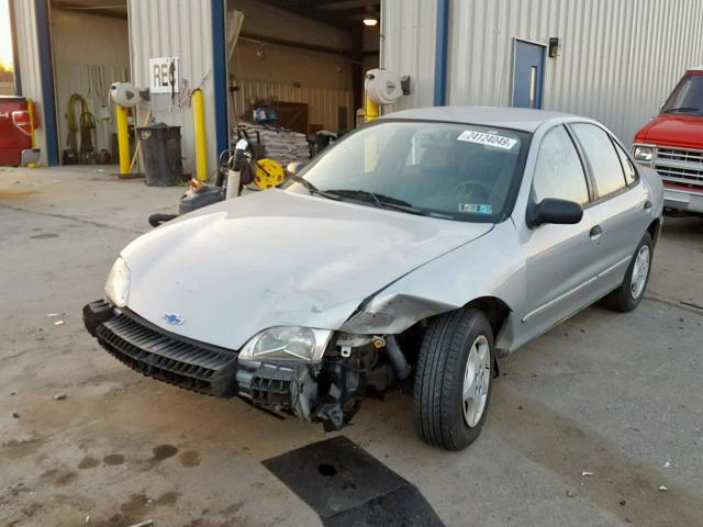 1G1JC524627151873 - 2002 CHEVROLET CAVALIER B SILVER photo 2