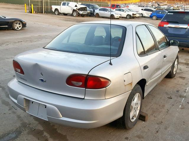 1G1JC524627151873 - 2002 CHEVROLET CAVALIER B SILVER photo 4