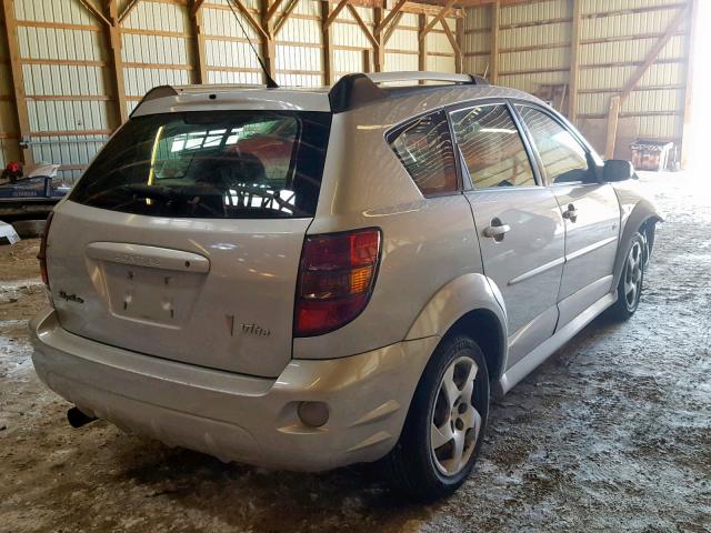 5Y2SL65897Z402414 - 2007 PONTIAC VIBE SILVER photo 4