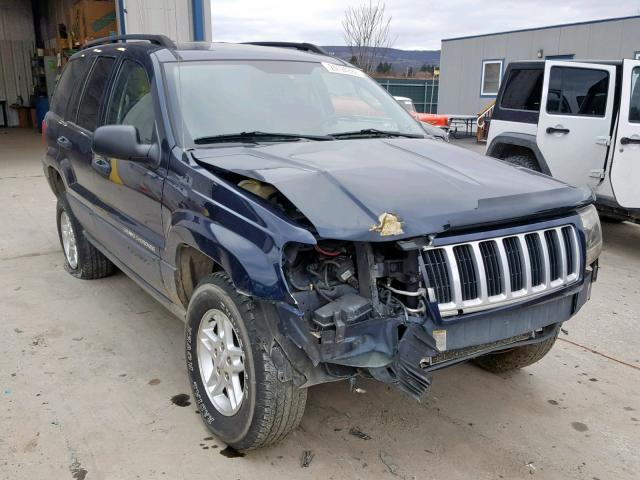 1J4GW48S74C248478 - 2004 JEEP GRAND CHER BLUE photo 1